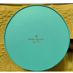 Kate Spade Turquoise & Green Gift Box w/ Brown Bow